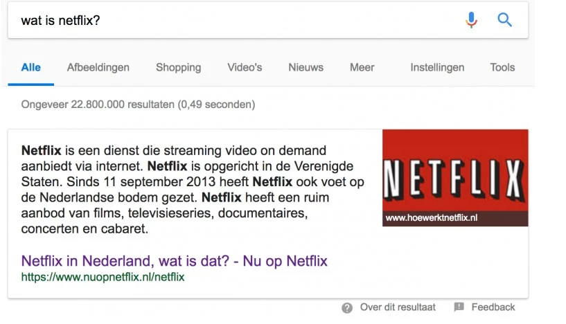 netflix Voice search integreren in webshop of website